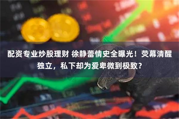 配资专业炒股理财 徐静蕾情史全曝光！荧幕清醒独立，私下却为爱卑微到极致？
